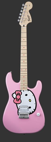 Steve Stevens Hello Kitty Guitar. Model Name Hello Kitty®