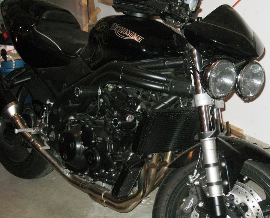 Poor mans Headlight Stone Guard Mod Triumph Rat Motorcycle Forums