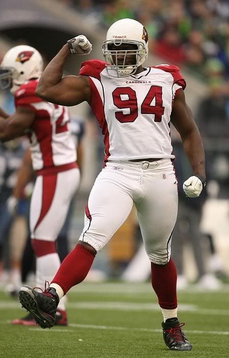 Antonio Smith celebrates after