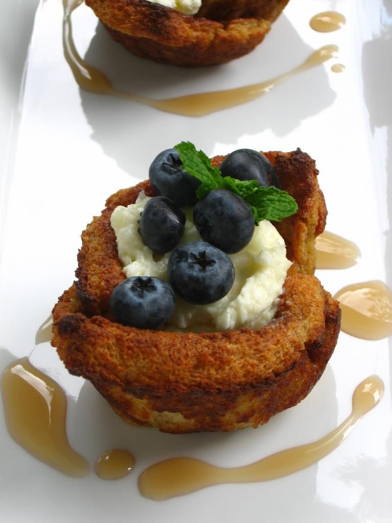 Blueberry Stuffed French Toast Bowls