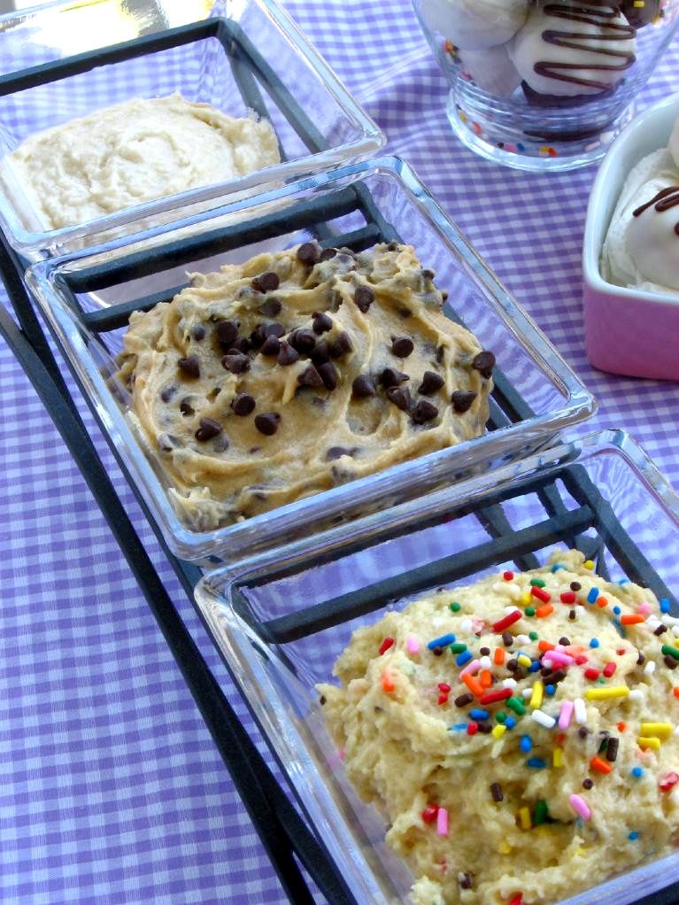 Three Safe-to-Eat Cookie Doughs: Chocolate Chip, Sugar, and Cake Batter!