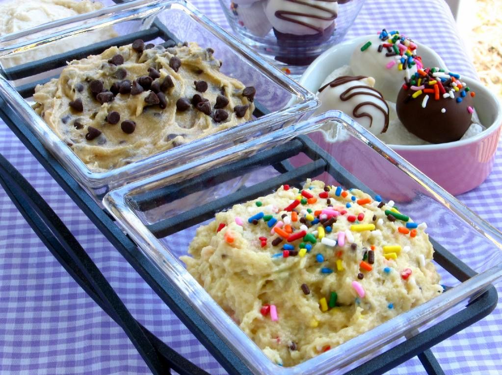 Three Safe-to-Eat Cookie Doughs: Chocolate Chip, Sugar, and Cake Batter!