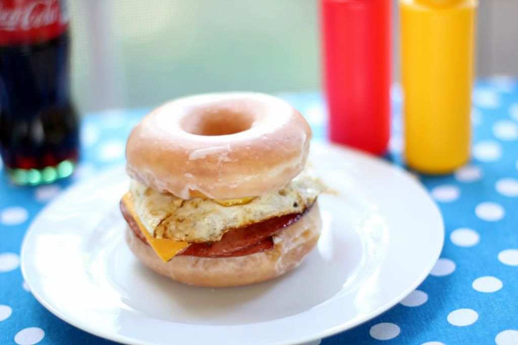 The “Just Trust Me” Fried Bologna Breakfast Doughnutwich