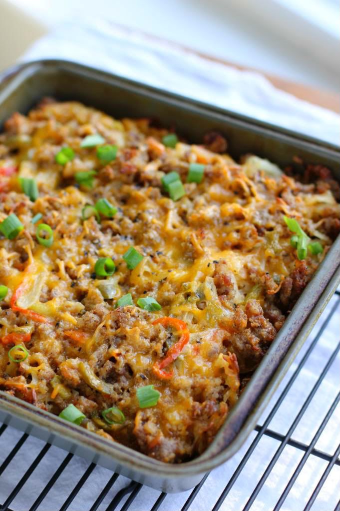 Sassy Sausage and Hash Brown Breakfast Bake