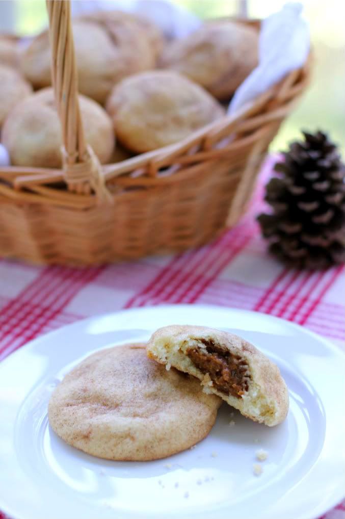 15 Easy Fall Recipes from Willow Bird Baking: PUMPKIN CHEESECAKE STUFFED SNICKERDOODLES