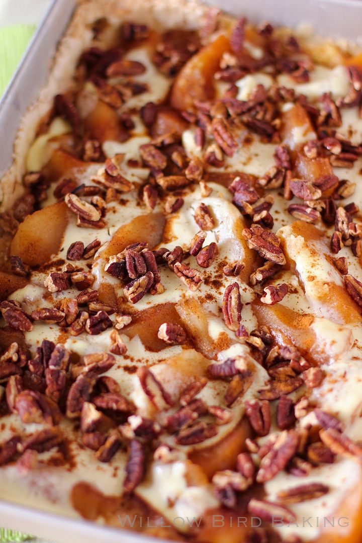 Quick and Easy Sour Cream Apple Kuchen