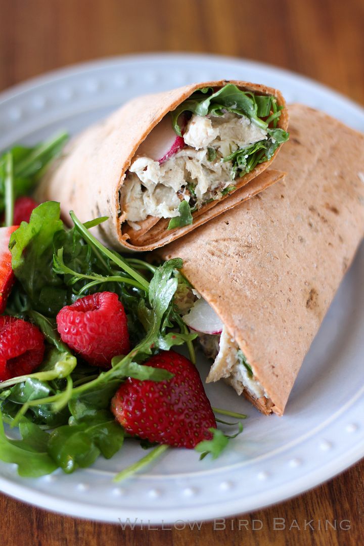 Blue Cheese Chicken Salad Wraps