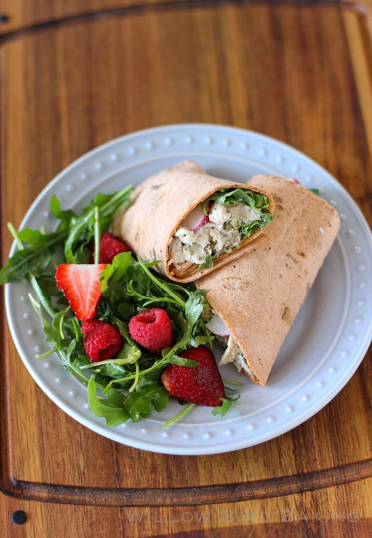 Blue Cheese Chicken Salad Wraps