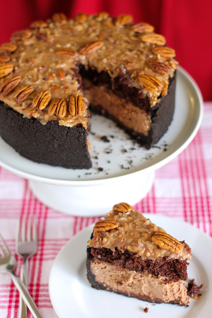 German Chocolate Cheesecake - Willow Bird Baking