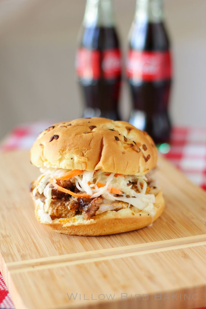 Smoked Pulled Pork Sandwiches with Sweet Coleslaw