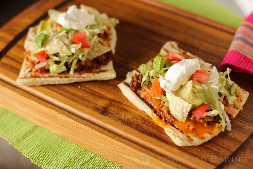 Easy Taco Grilled Mini Pizzas