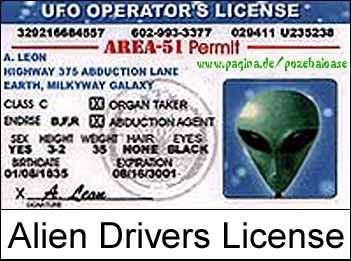 Alien Drivers License Pictures, Images and Photos