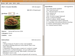 CardView Gourmet Recipe Manager 0.14.7   Recetas de cocina en tu  Ubuntu