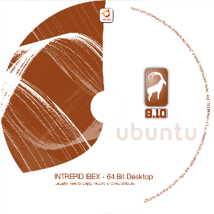Ubuntu810CDLabel 64Bit Desktop 1 Etiqueta para el CD de Intrepid 64 bits