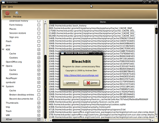 screenshot_01-1 BleachBit 0.2.0 - Libera espacio y protege tu privacidad