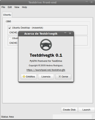 testdrivegtk Test Drive 2.3   Ahora con interfaz gráfica