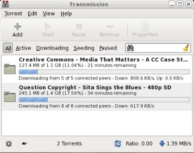 Transmission 2.42 – Agrega soporte para Gnome 3.2