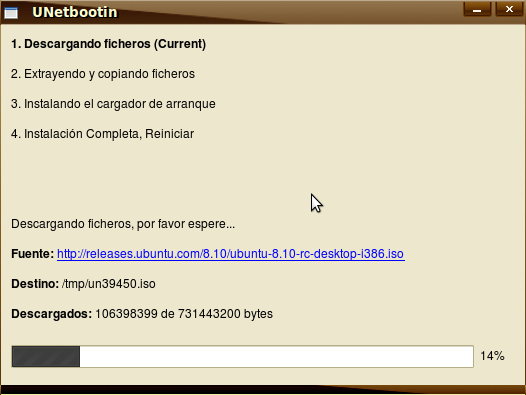 unetbootin UNetbootin - No gastes un CD para instalar Ubuntu 8.10