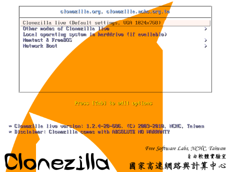 Clonezilla Live Testing 1.2.12-37