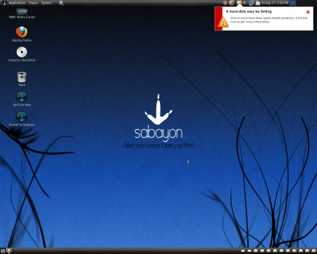 Sabayon Linux 8 GNOME, Xfce y KDE