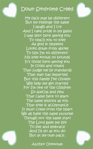 downsyndromecreed.jpg Down Syndrome Creed image by angel76_143