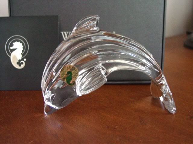 waterford crystal dolphin figurine