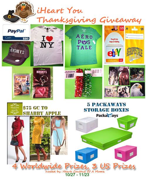 iHeart You – Thanksgiving Giveaway
