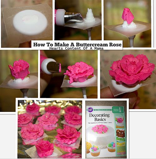 MamaHearts Make Rose icing make  to Of  Buttercream   A Content To Hearts how Icing your white buttercream How