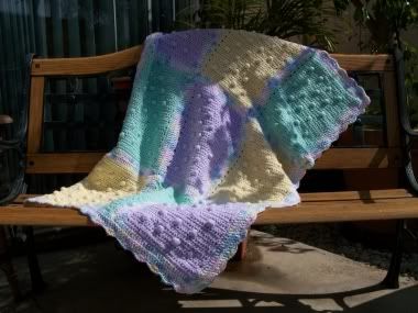 crocheted baby blanket