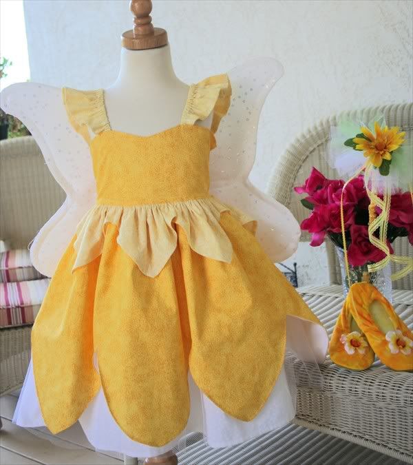 Iridessa the sunflower fairy dress