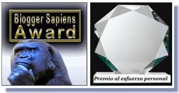 "Blogger Sapiens Award" y "Premio al esfuerzo personal" 4 premio