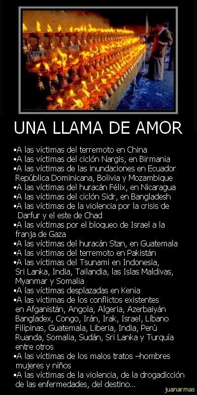 Llamas de amor 7 terremotoenChina