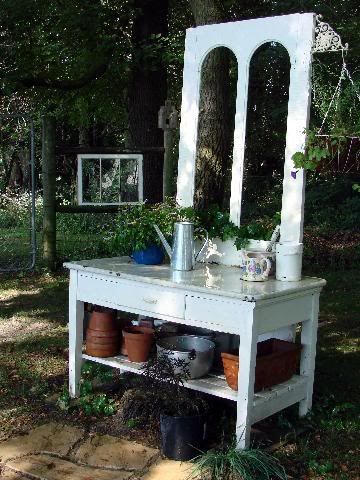 Benches Made From Old Doors