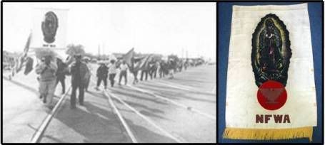 NFWA banner and marchers