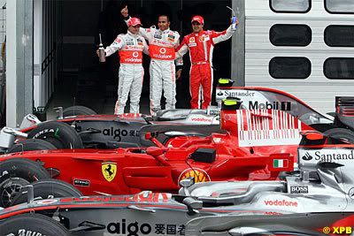 tres podio kovalainen massa hamilton GP Alemania 2008 calificacion