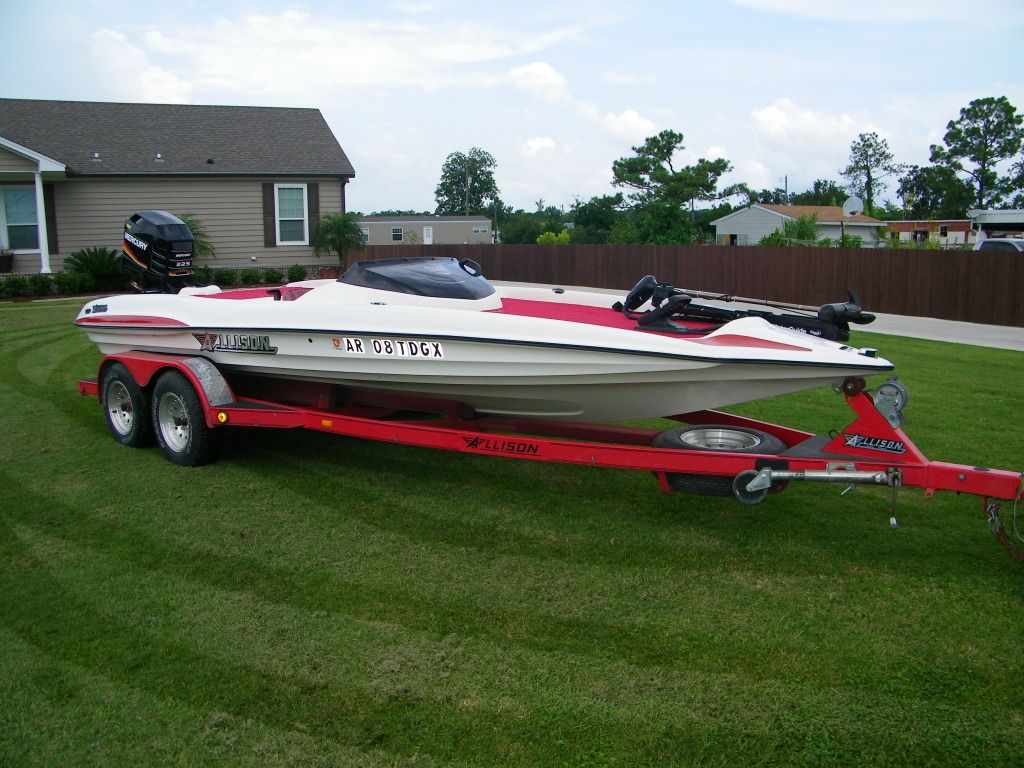 Allison+Boat+for+Sale Thread: allison xb2003 sidesteer white with red accents. nice boat.