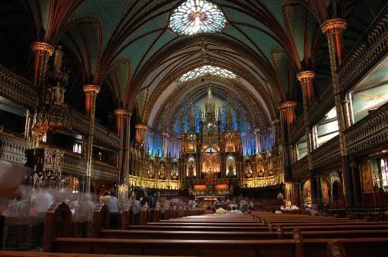 Красивые фото  Монреаля и Квебека Notre-dame-basilica-basilique