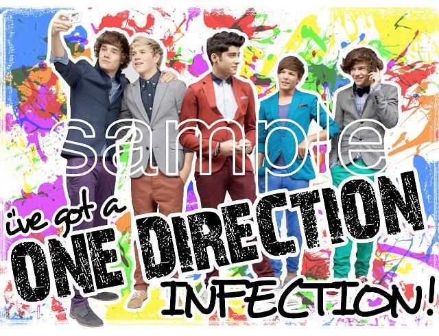 ONE DIRECTION INFECTION Custom Artist T-Shirt Any Size ...