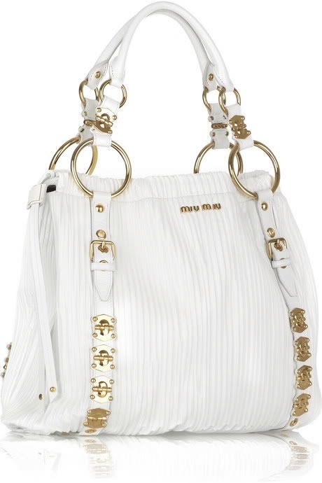 Miu Miu Patent Square Tote Handbag