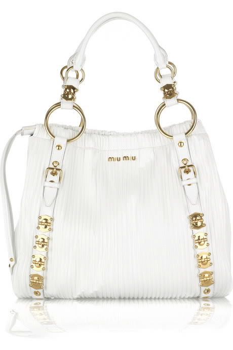 Miu Miu Patent Square Tote