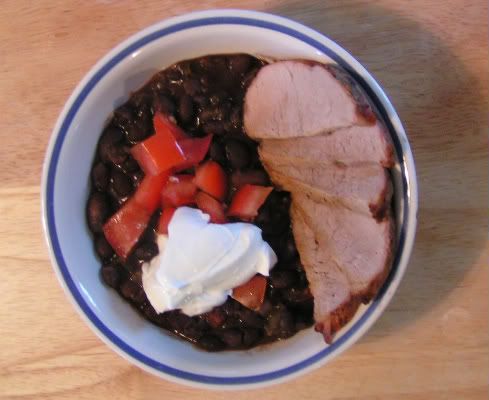 Cuban Black Beans with Pork Tenderloin