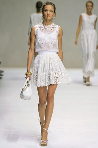 Dolce and Gabbana,Spring 2011,lace