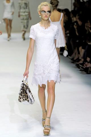 Dolce and Gabbana,Spring 2011,lace