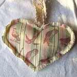 Fall in love with "Birds of Every Kind" Heart Sachet