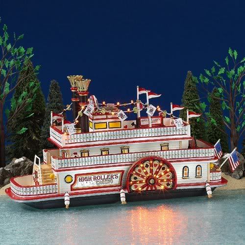 Dept. 56 HIGH ROLLERS RIVERBOAT CASINO   NEW  