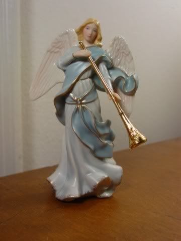 Lenox Little Town of Bethlehem ANGEL w/ Trumpet   NEW  