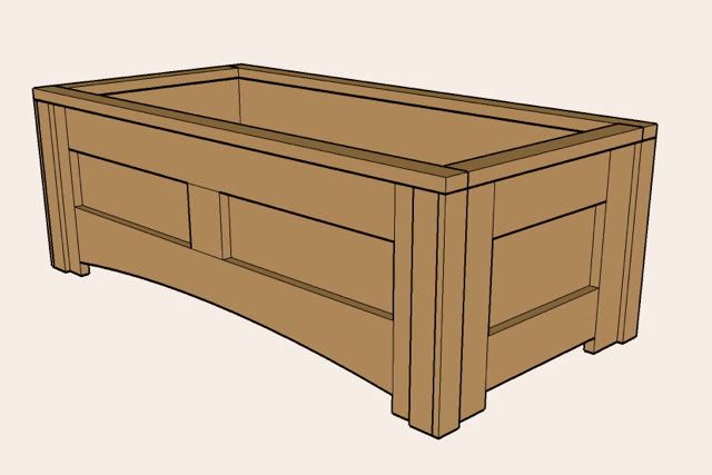 Flower Planter Box Plans PDF Woodworking