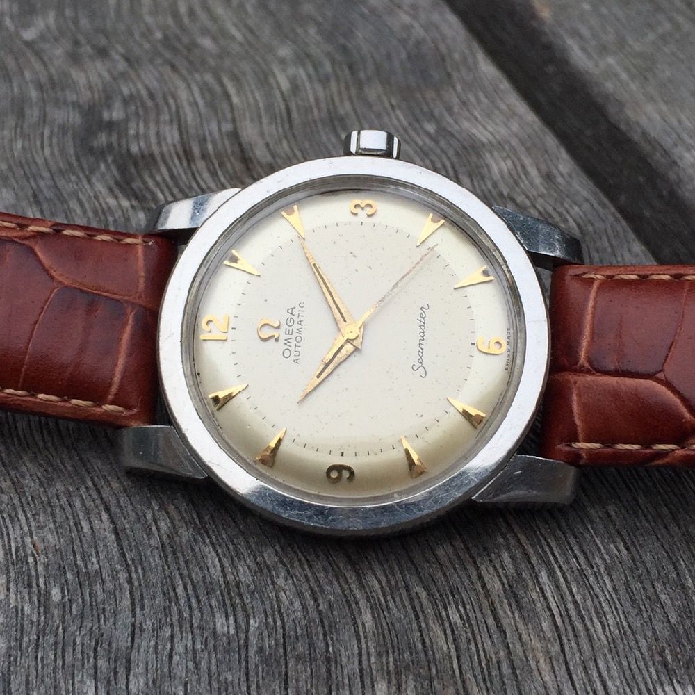 SOLD: Vintage 1953 Omega Seamaster 2577 w/Beefy Lugs w/*Military ...