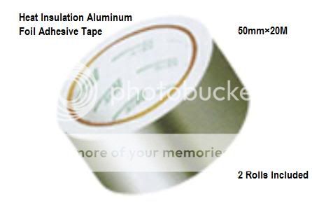 roll of tin line 2 rolls of foil insulation tape